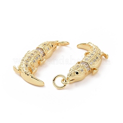 Латунные микро проложить кубического циркония подвески&nbsp;ZIRC-P106-18G