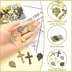 40шт 8 стиля подвески из сплава в тибетском стиле&nbsp;TIBEP-YW0001-88