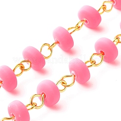 Chaîne de perles en pâte polymère faite à la main&nbsp;AJEW-JB00999-06