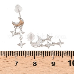 925 серебро стерлингового серебра&nbsp;EJEW-C175-01