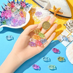 50 шт. Прозрачные акриловые бусины&nbsp;TACR-YW0003-16