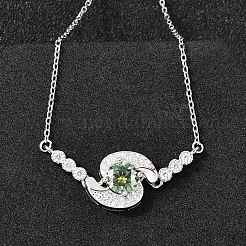 925 ссылка стерлингового серебра браслеты&nbsp;BJEW-D346-02A-P