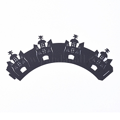 Envoltorios para cupcakes de halloween del castillo&nbsp;CON-G010-D02