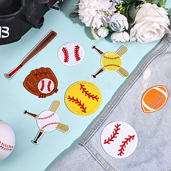 16 шт. 8 стиля полиэстеровых заплаток для термоприклеивания/пришивания&nbsp;PATC-ME0001-03