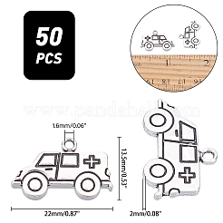 50 шт. Подвески из сплава в тибетском стиле&nbsp;TIBEP-AR0001-03AS