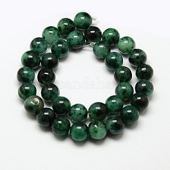 Chapelets de perles en jade de Malaisie naturelle&nbsp;G-M099-8mm-03