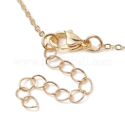 Ожерелья с подвесками из латуни с прозрачным кубическим цирконием&nbsp;NJEW-JN04798