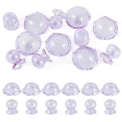 6 комплект прозрачных стеклянных колпачков GLAA-BY0001-07E