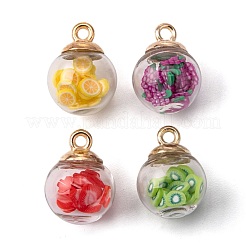 Подвески со стеклянным шаром в стиле 20шт. GLAA-FS0001-10