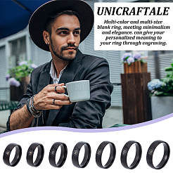 21 шт. набор из 7 колец из нержавеющей стали 304 размера RJEW-UN0002-86B