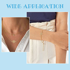 Долговечные подвески-соединители из латуни с микропаве из прозрачного кубического циркония&nbsp;KK-BBC0003-34