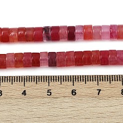 Окрашенные естественный агат бисер пряди&nbsp;G-U030-B01-04