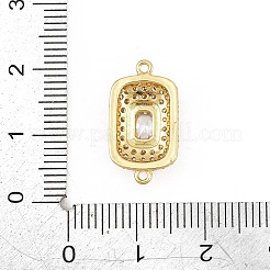 Ciondoli connettore in ottone micro pavé di zirconi cubici&nbsp;CU-CBAAB9C-01G-02