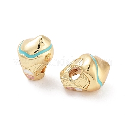 Стойка для мороженого в рожке дом покрытие латунные эмалевые бусины KK-G512-06G