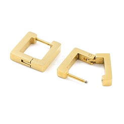 Ионное покрытие (ip) 304 нержавеющая сталь микропаве прозрачный кубический цирконий квадратные серьги-кольца для женщин EJEW-C096-18G