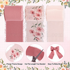 3 моток 3 цветов 5 м полиэстеровые бахромчатые ленты&nbsp;SRIB-TA0001-17