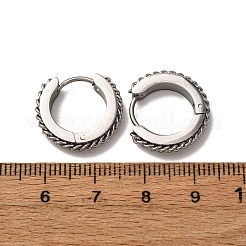 Pendientes de aro de acero inoxidable 304&nbsp;EJEW-D331-16P