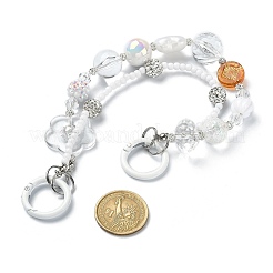 Акриловые мобильные ремешки из бисера HJEW-JM01057