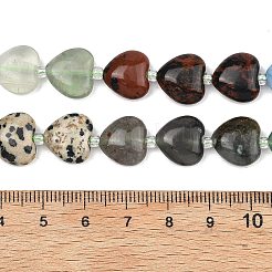 Fili di perline di eliotropio africano naturale a gradiente di colore&nbsp;G-B185-A12