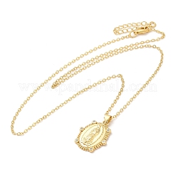 Колье с подвесками из латуни с микропаве и кубическим цирконием NJEW-I125-01A