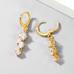 Простые серебряные серьги в стиле отпуска 925 с цирконием для женщин RI9417