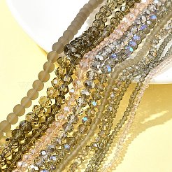 Стеклянные бусины с гальваническим покрытием &nbsp;EGLA-FS0001-42E