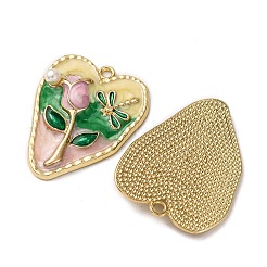 Сплав эмали цветочные кулоны&nbsp;ENAM-B028-41KCG-07