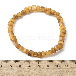 Stretcharmbänder aus natürlichem Bernstein für Damen und Herren&nbsp;BJEW-D462-03