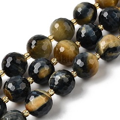 Природных тигровый глаз бисер нитей&nbsp;G-C249-A28-16mm