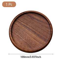 Tapis de tasse en bois de noyer noir&nbsp;WOOD-DJ0001-06D