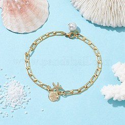 Bracciali a catena cordolo in ottone&nbsp;BJEW-JB09982