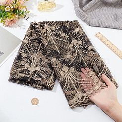 1 шт. полиэстеровая 3D цветочная вышитая кружевная ткань с волнистым краем OCOR-BC0005-50