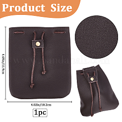 Кошельки для монет из коровьей кожи AJEW-WH20002-33A-01