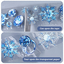 Снежинка узор планировщик наклейки клейкая лента для животных&nbsp;DIY-WH20082-03