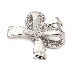 Латунные микропаве прозрачные подвески с фианитом&nbsp;FIND-Z044-05P