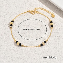 Круглые браслеты на ногу из латуни и акрила для женщин&nbsp;YE6902