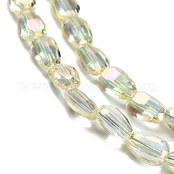 Стеклянные бусины с гальваническим покрытием &nbsp;EGLA-P064-01B-FR01