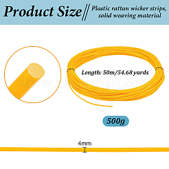 Bandes de rotin en plastique&nbsp;DIY-WH0816-132C