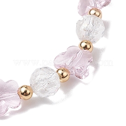 Стеклянные бусины растянуть браслеты&nbsp;BJEW-JB11414-01