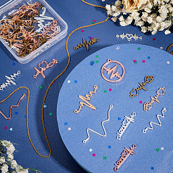 44 шт. 4-цветный сплав с открытыми задними рамками FIND-PH0003-03