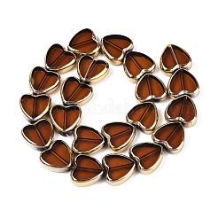 Стеклянные бусины с гальваническим покрытием &nbsp;EGLA-T021-23E