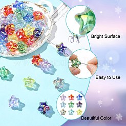 Уф-покрытие прозрачные акриловые бусины OACR-CJC0001-27