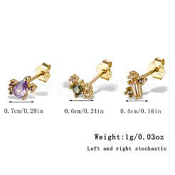 Eleganti orecchini s925 in argento con diamanti&nbsp;KH6473-7