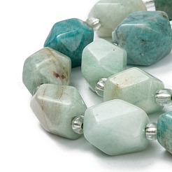 Природных амазонит бисер нитей G-C182-04