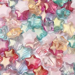 120шт 8 цвета окрашенные распылением стеклянные бусины&nbsp;GLAA-YW0003-62