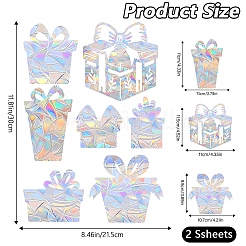Autocollant décoratif de vitrine imperméable en pvc&nbsp;DIY-WH20007-17L