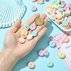 160шт 8 цвета непрозрачные акриловые бусины&nbsp;PACR-CJ0001-44