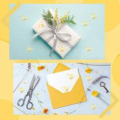 Самоклеящиеся наклейки из золотой фольги DIY-WH20001-13F