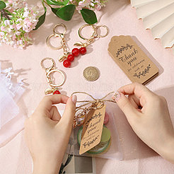 Porte-clés cerise en résine et alliage de zinc&nbsp;KEYC-GL0001-18