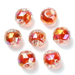 УФ-покрытие прозрачные акриловые европейские бусины&nbsp;OACR-F004-03D